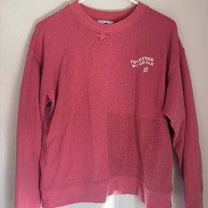 Peloton Women’s Pink Cropped Sweatshirt | “Together We Go Far”